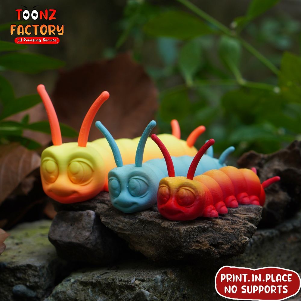 图片[3]-帝王蝶幼虫-3D合纵社-3D打印模型STL格式3mf格式免费下载！