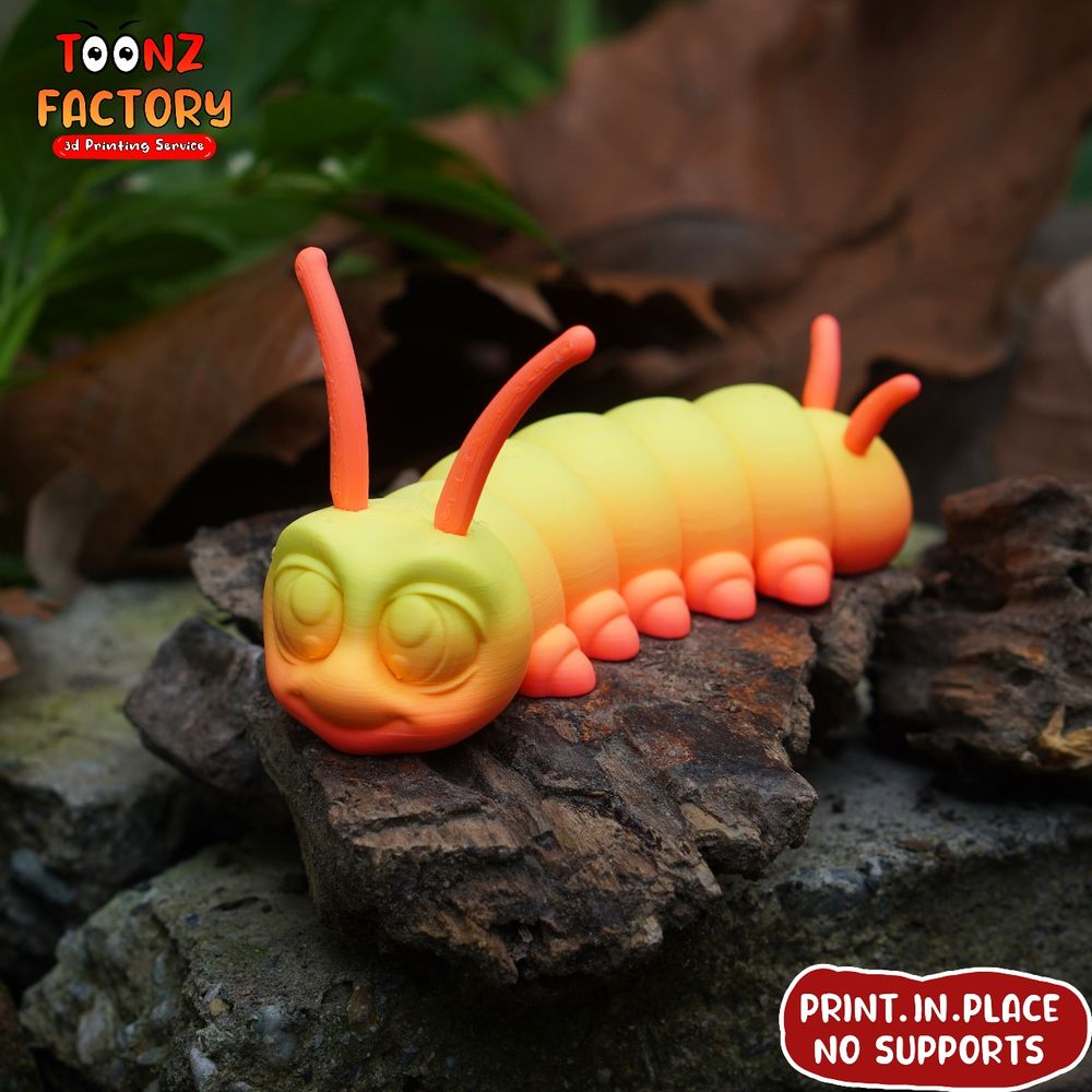 图片[2]-帝王蝶幼虫-3D合纵社-3D打印模型STL格式3mf格式免费下载！