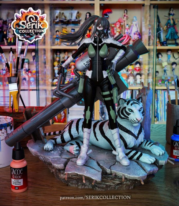 【怪兽8号】 亚白米娜-3D合纵社-3D打印模型STL格式3mf格式免费下载！