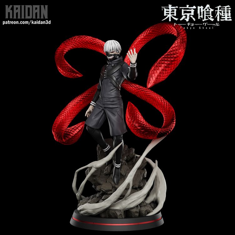 【东京喰种】金木研-3D合纵社-3D打印模型STL格式3mf格式免费下载！