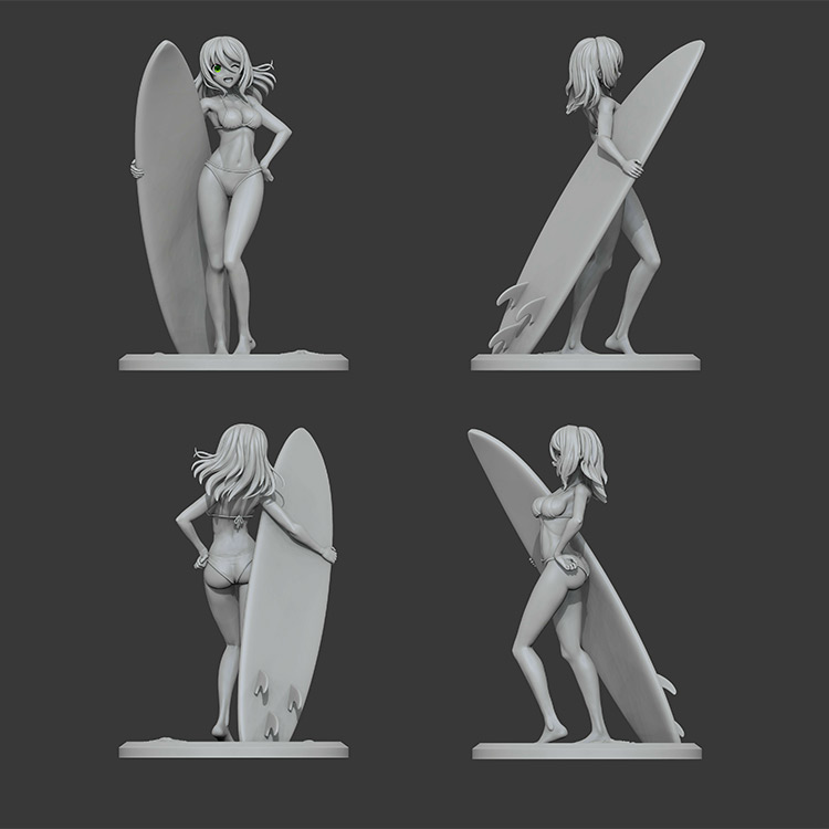 图片[3]-冲浪女孩-3D合纵社-3D打印模型STL格式3mf格式免费下载！