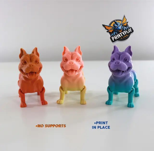斗牛犬-3D合纵社-3D打印模型STL格式3mf格式免费下载！