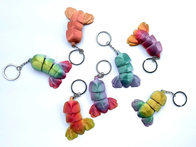 图片[3]-龙虾钥匙链-3D合纵社-3D打印模型STL格式3mf格式免费下载！