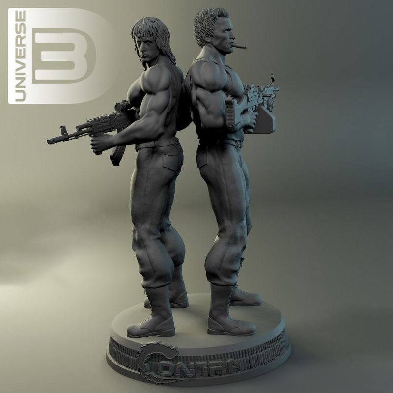 魂斗罗-3D合纵社-3D打印模型STL格式3mf格式免费下载！