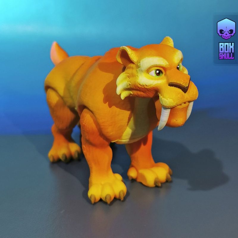 剑齿虎-3D合纵社-3D打印模型STL格式3mf格式免费下载！