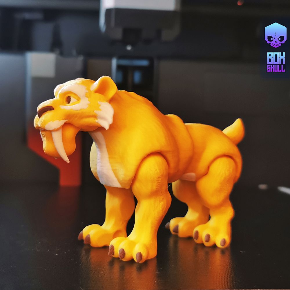 图片[3]-剑齿虎-3D合纵社-3D打印模型STL格式3mf格式免费下载！