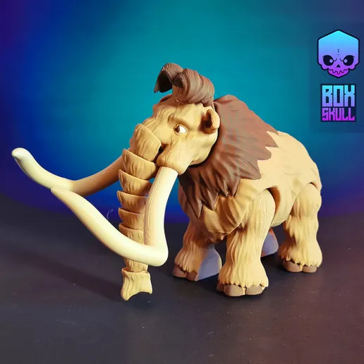 猛犸象-3D合纵社-3D打印模型STL格式3mf格式免费下载！
