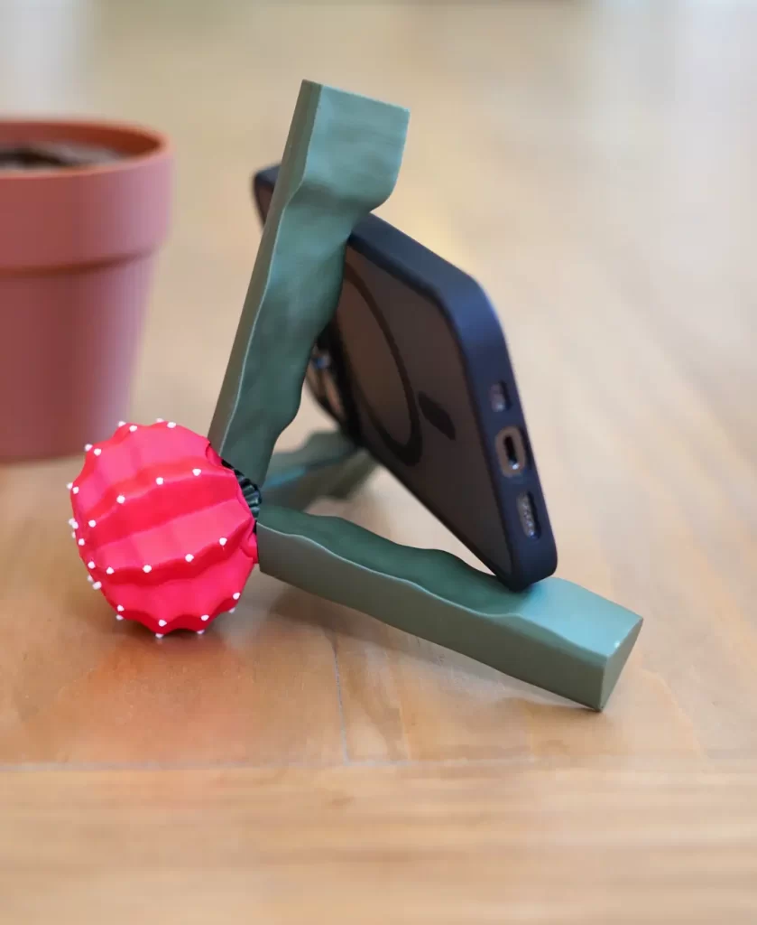 图片[3]-仙人球手机支架-3D合纵社-3D打印模型STL格式3mf格式免费下载！