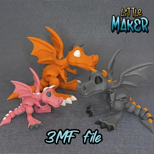 图片[2]-小飞龙-3D合纵社-3D打印模型STL格式3mf格式免费下载！