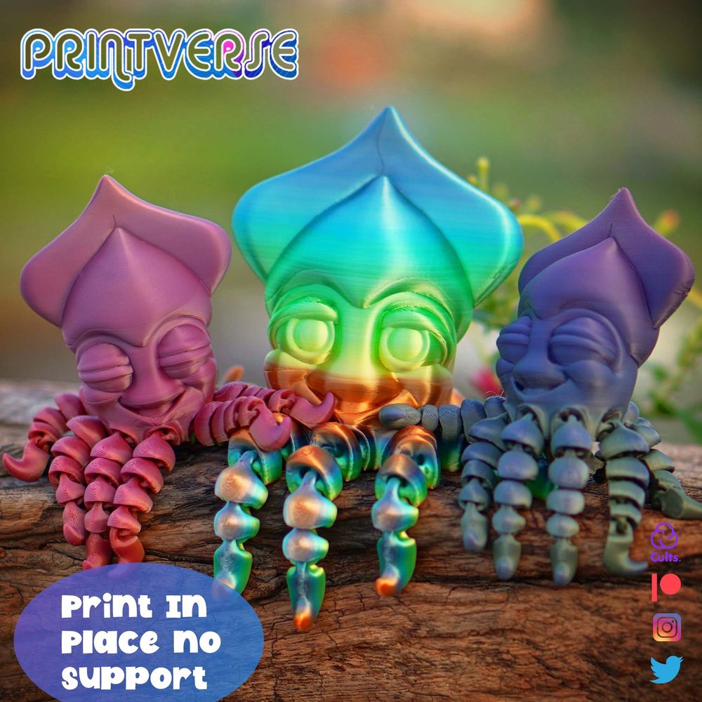 图片[3]-小鱿鱼-3D合纵社-3D打印模型STL格式3mf格式免费下载！