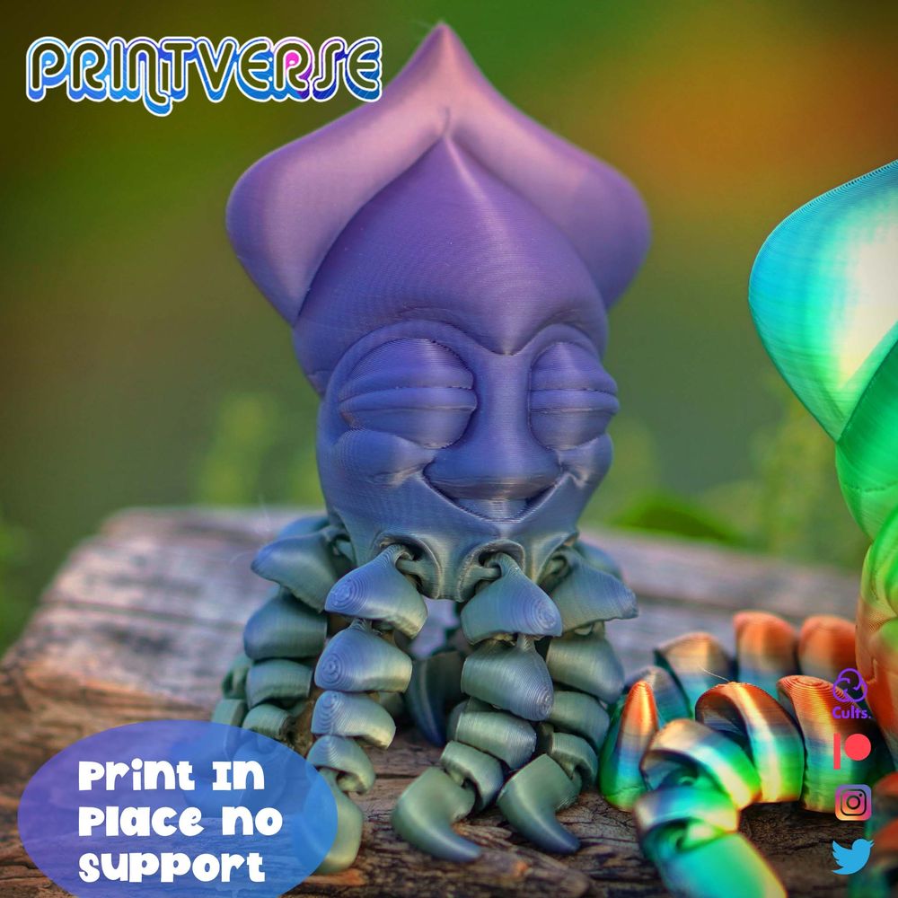 图片[2]-小鱿鱼-3D合纵社-3D打印模型STL格式3mf格式免费下载！