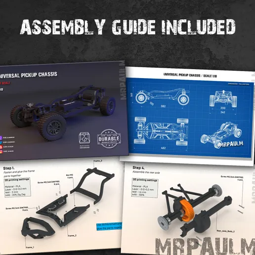 图片[2]-皮卡通用底盘-3D合纵社-3D打印模型STL格式3mf格式免费下载！