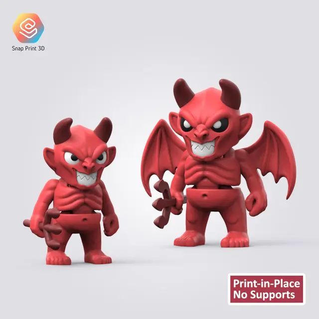 小恶魔-3D合纵社-3D打印模型STL格式3mf格式免费下载！