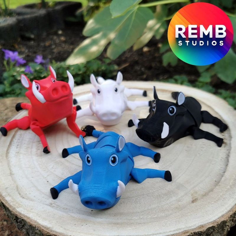 疣猪-3D合纵社-3D打印模型STL格式3mf格式免费下载！