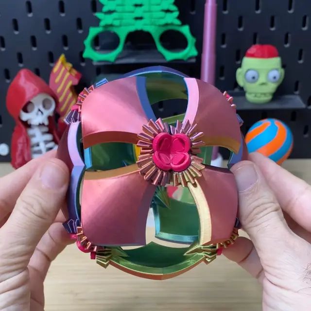 齿轮球-3D合纵社-3D打印模型STL格式3mf格式免费下载！
