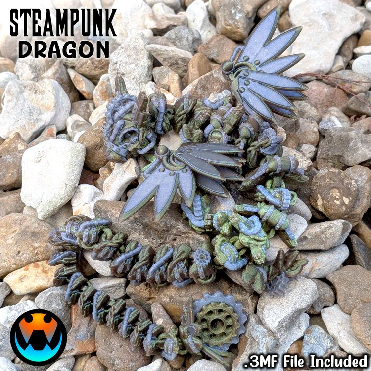 图片[2]-蒸汽朋克龙-3D合纵社-3D打印模型STL格式3mf格式免费下载！