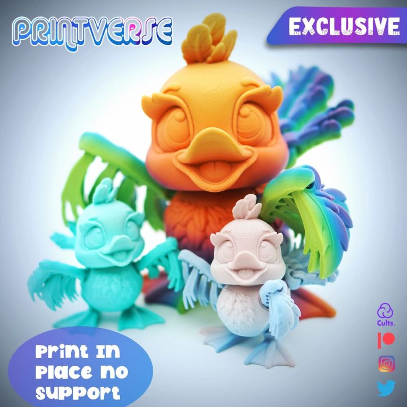 小黄鸭-3D合纵社-3D打印模型STL格式3mf格式免费下载！