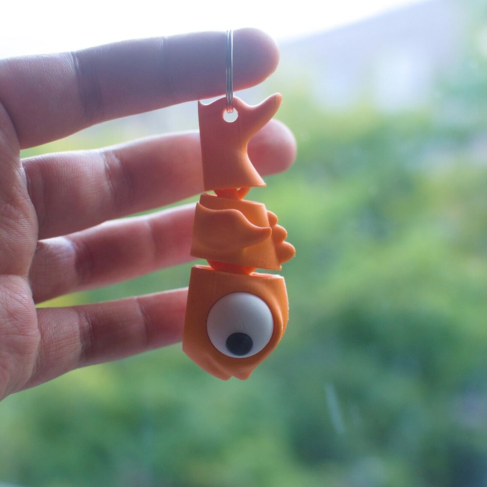 图片[2]-小鱼钥匙链-3D合纵社-3D打印模型STL格式3mf格式免费下载！