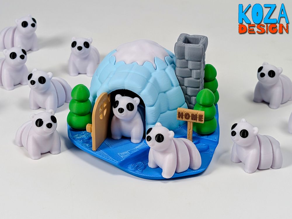 图片[4]-北极熊小窝-3D合纵社-3D打印模型STL格式3mf格式免费下载！