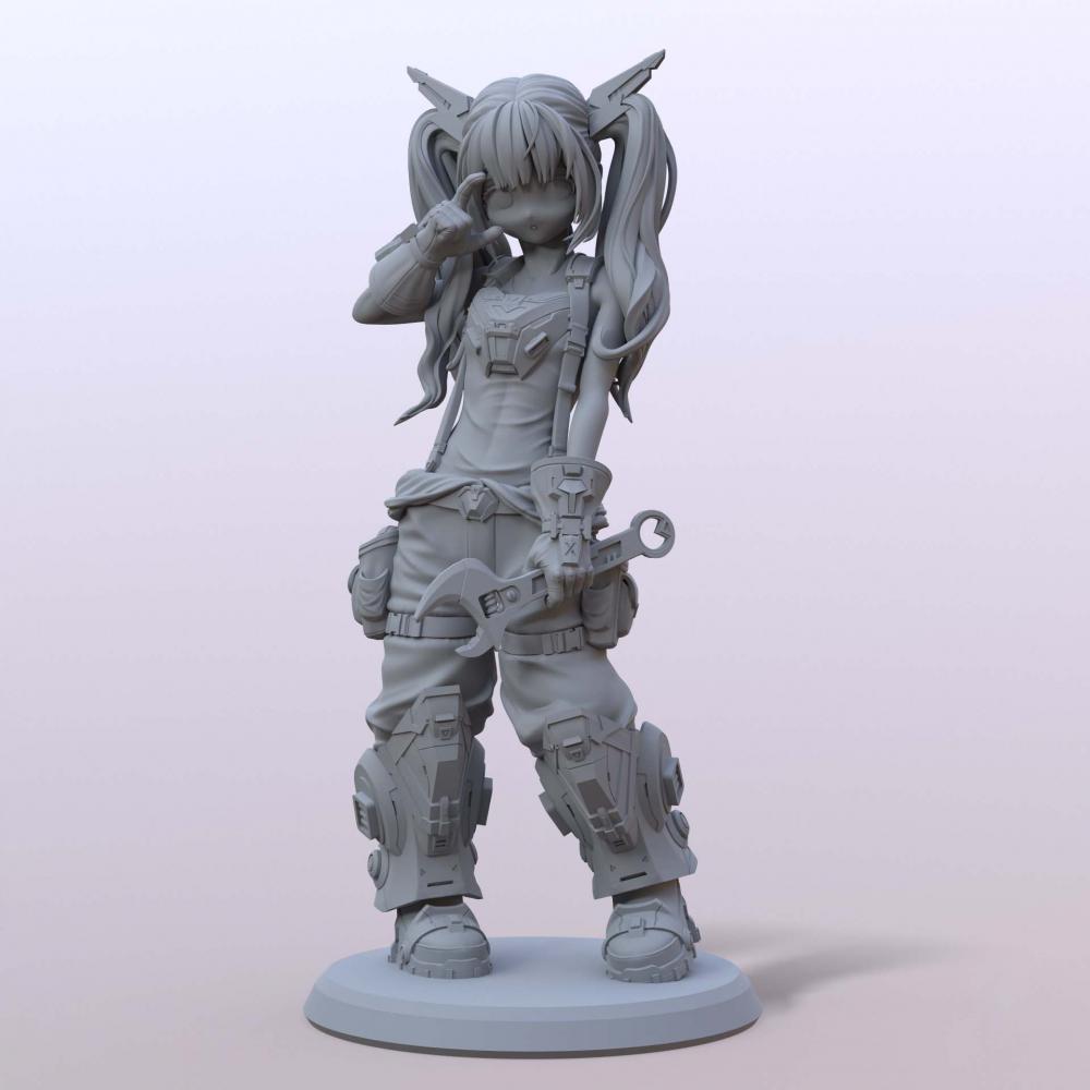 图片[3]-机甲少女-3D合纵社-3D打印模型STL格式3mf格式免费下载！
