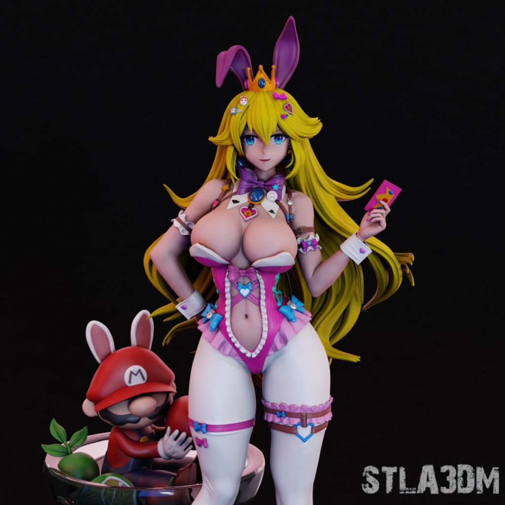 美少女马里奥-3D合纵社-3D打印模型STL格式3mf格式免费下载！