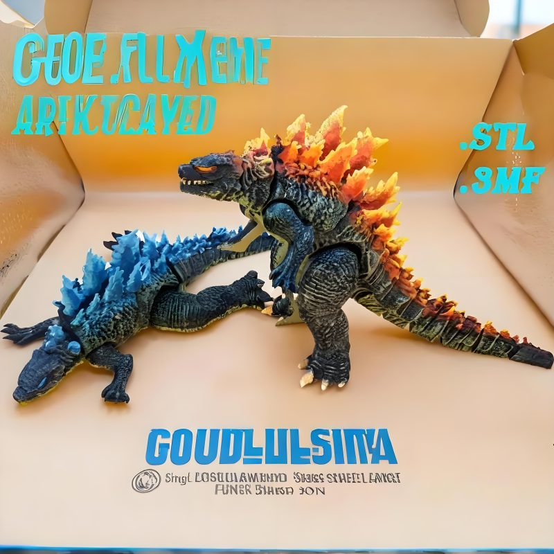 哥斯拉-3D合纵社-3D打印模型STL格式3mf格式免费下载！