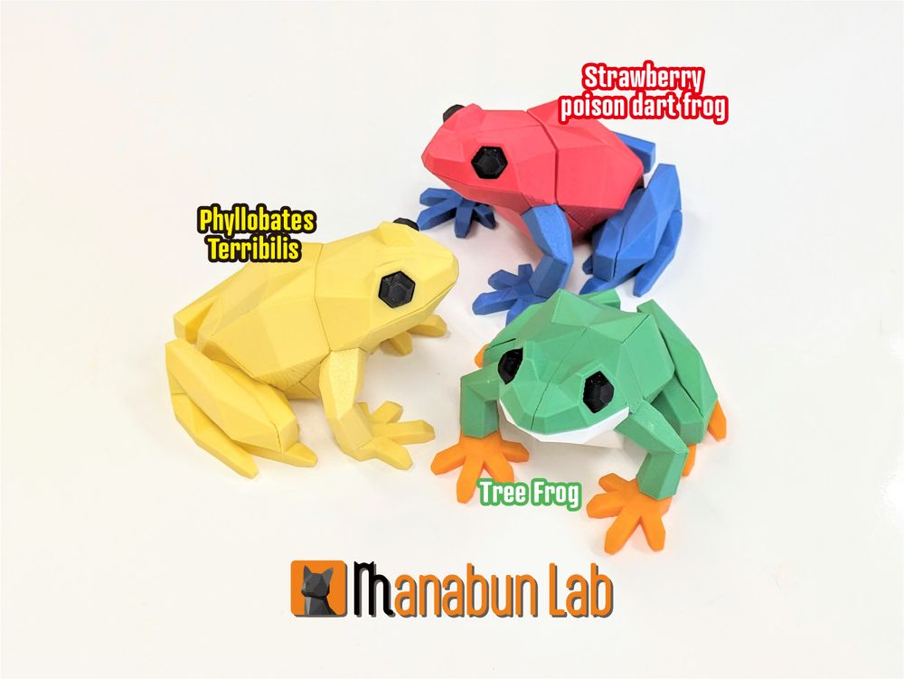 图片[5]-【拼图小动物】青蛙-3D合纵社-3D打印模型STL格式3mf格式免费下载！