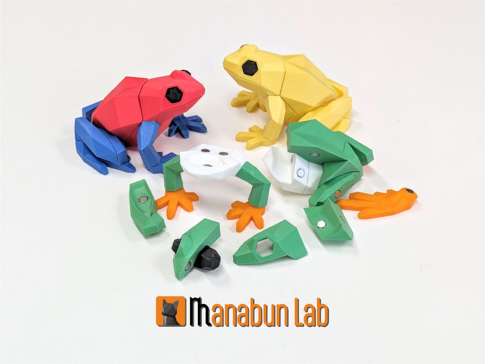 图片[4]-【拼图小动物】青蛙-3D合纵社-3D打印模型STL格式3mf格式免费下载！