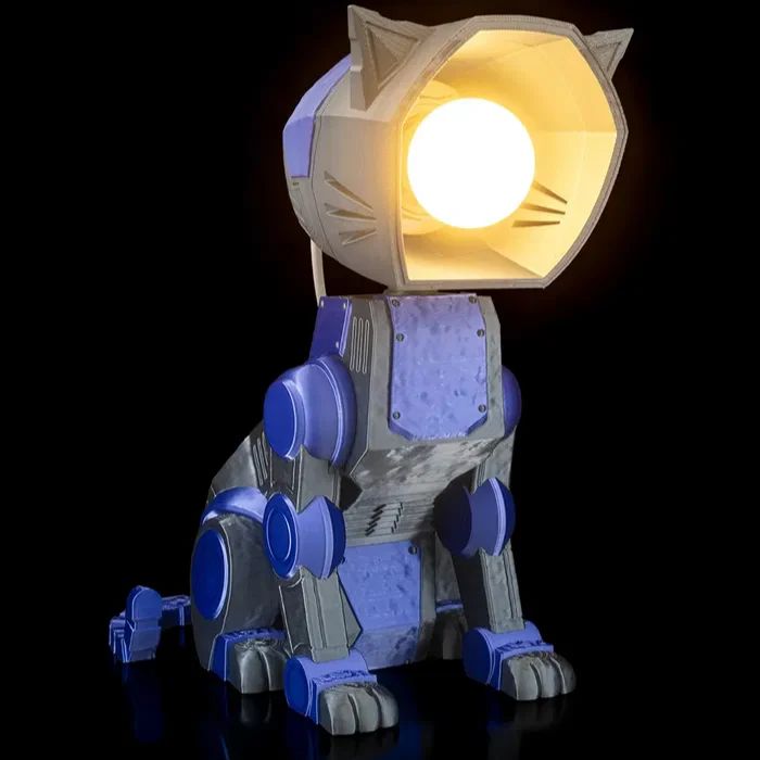 图片[2]-机甲猫台灯-3D合纵社-3D打印模型STL格式3mf格式免费下载！