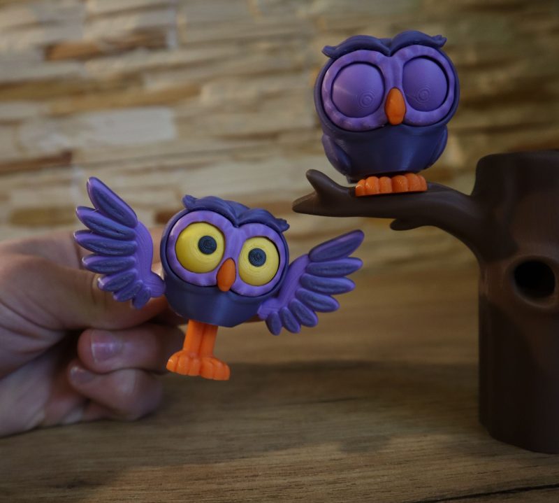 猫头鹰-3D合纵社-3D打印模型STL格式3mf格式免费下载！