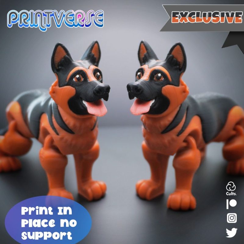 德牧-3D合纵社-3D打印模型STL格式3mf格式免费下载！