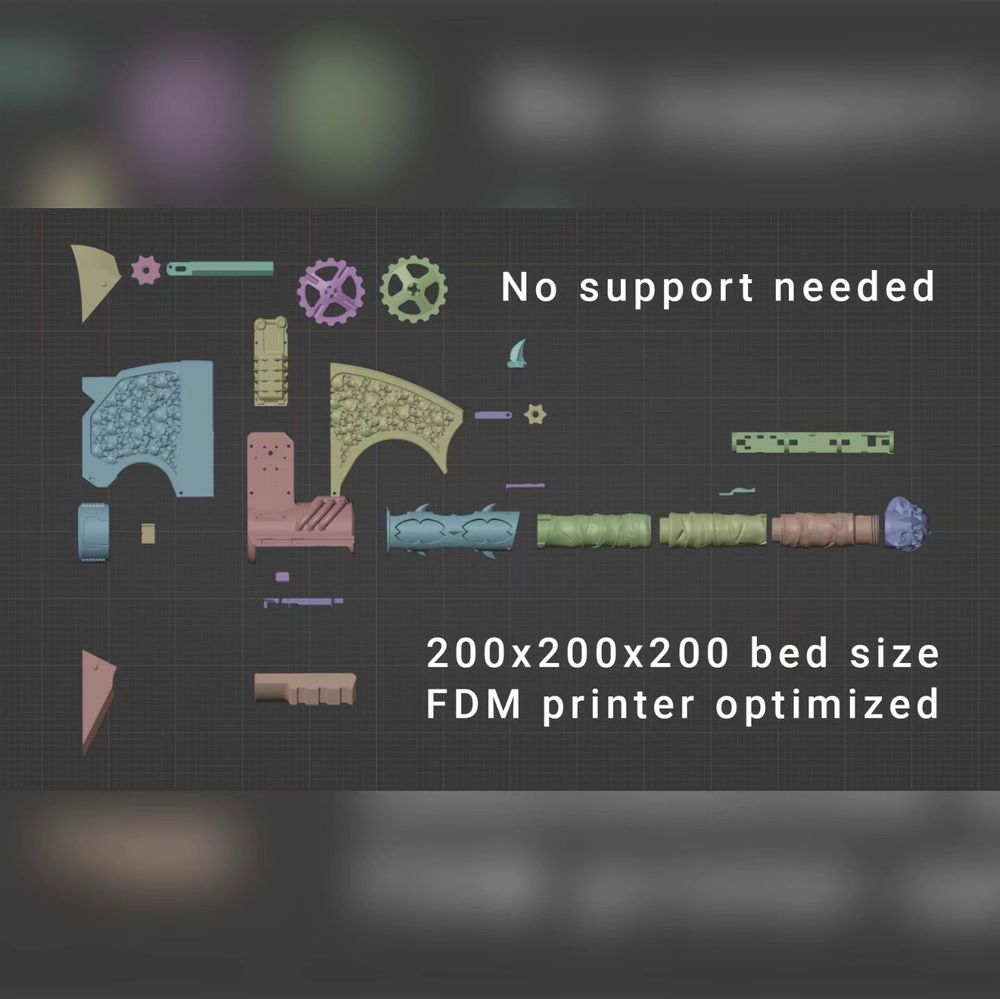 图片[2]-电动链锯斧-3D合纵社-3D打印模型STL格式3mf格式免费下载！