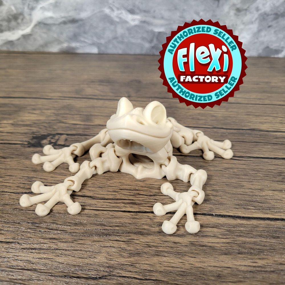 骨架青蛙-3D合纵社-3D打印模型STL格式3mf格式免费下载！