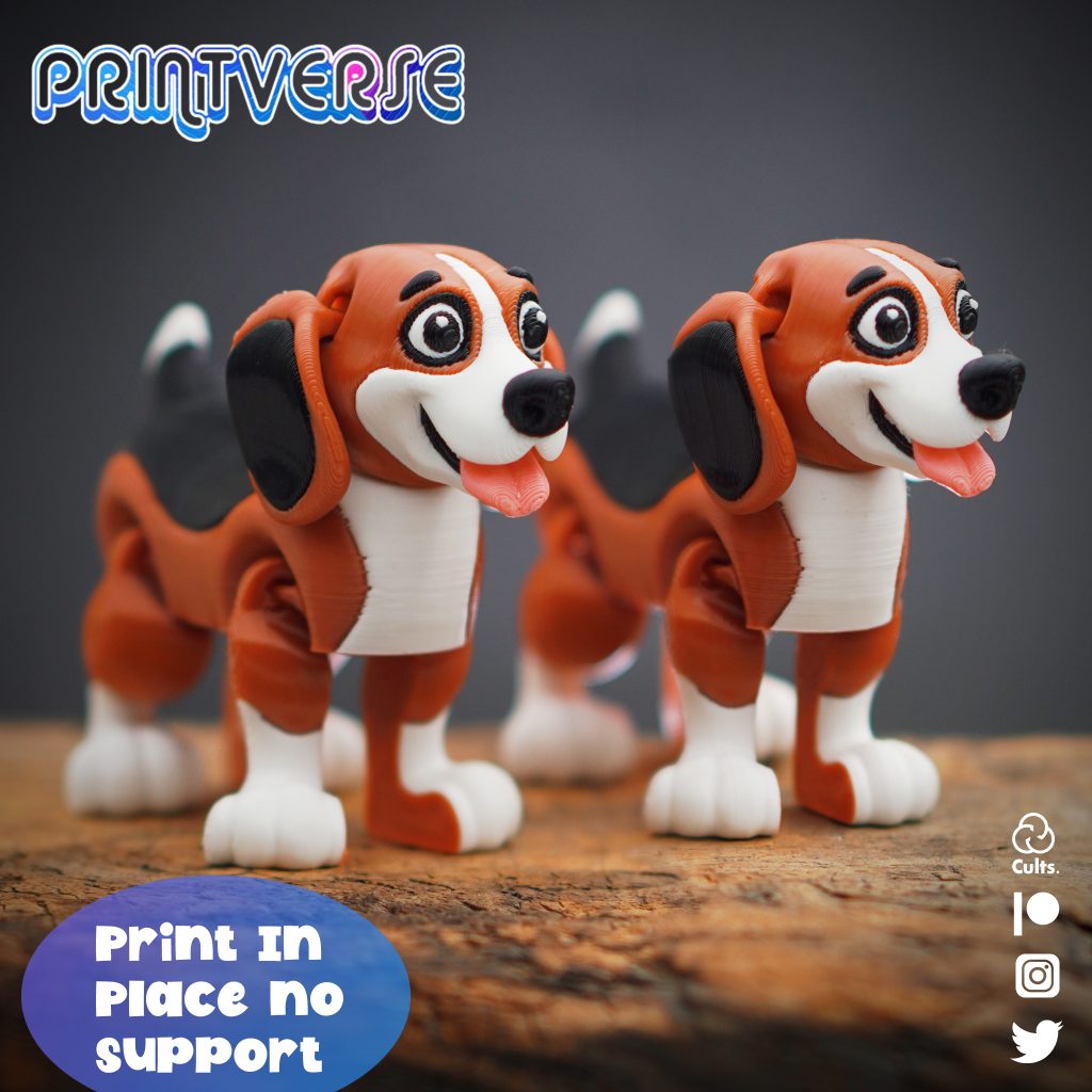 比格犬-3D合纵社-3D打印模型STL格式3mf格式免费下载！