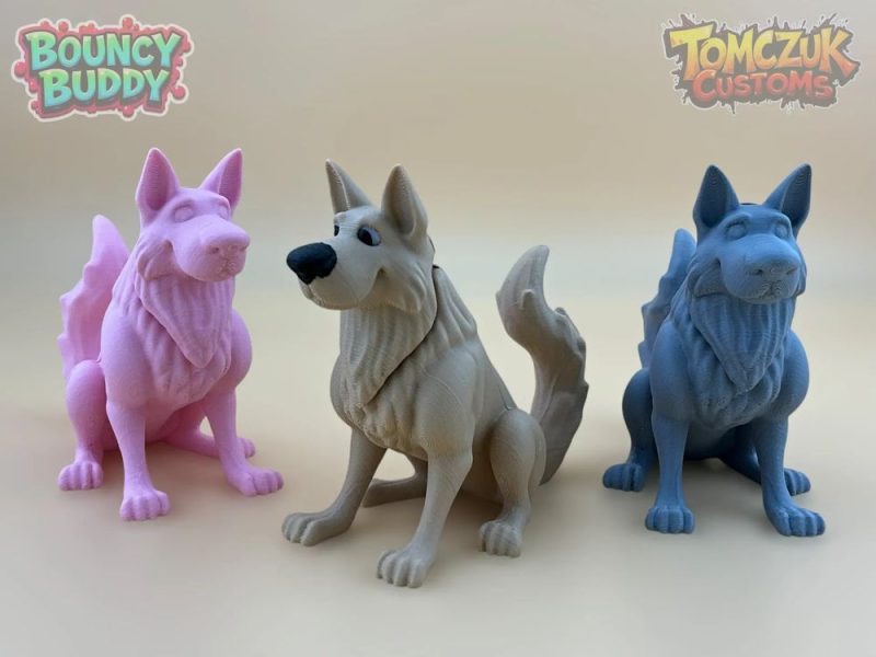 德国牧羊犬-3D合纵社-3D打印模型STL格式3mf格式免费下载！