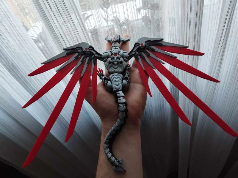 机械翼龙-3D合纵社-3D打印模型STL格式3mf格式免费下载！