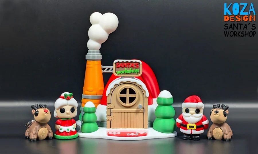 图片[2]-圣诞老人小屋-3D合纵社-3D打印模型STL格式3mf格式免费下载！