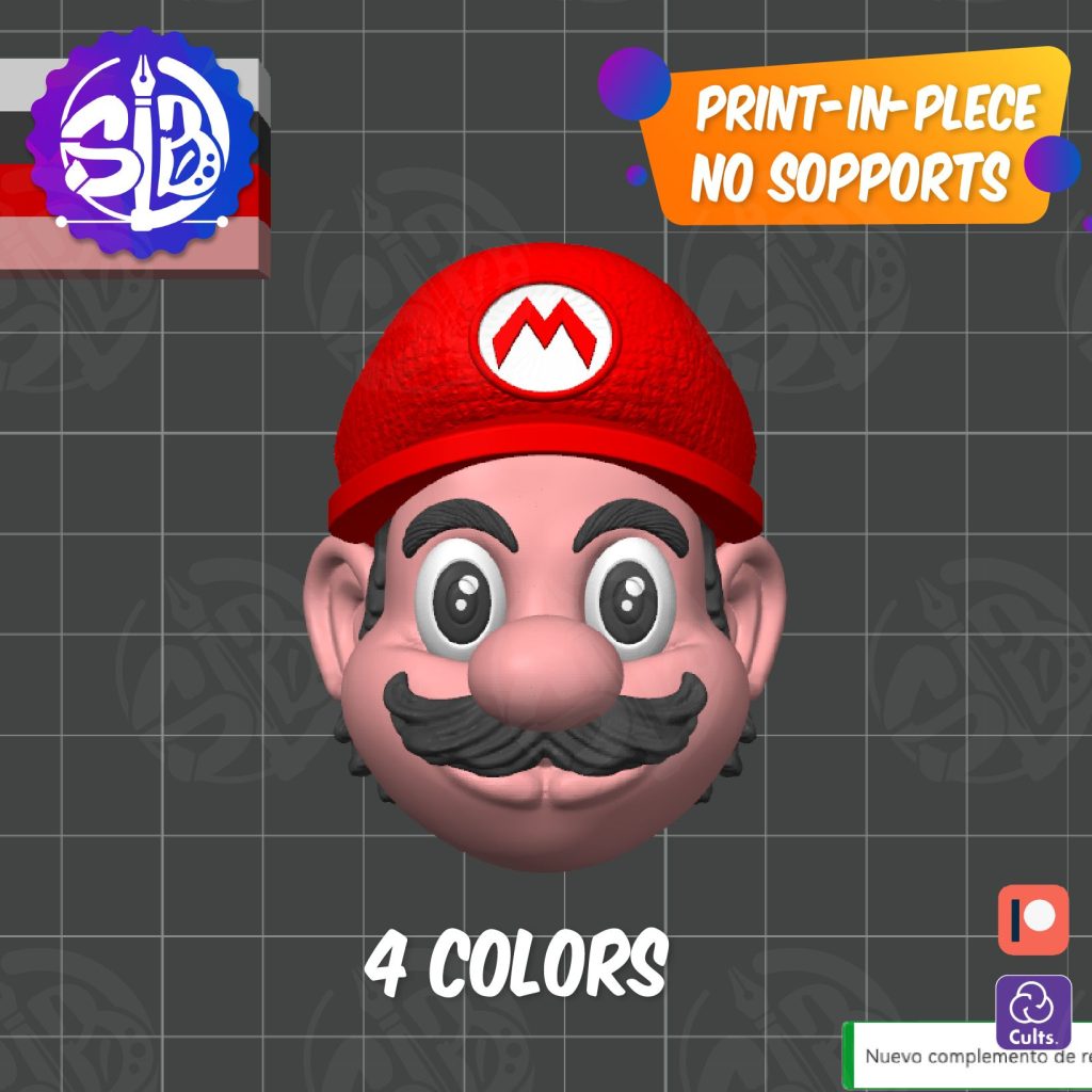 图片[2]-马里奥钥匙链-3D合纵社-3D打印模型STL格式3mf格式免费下载！