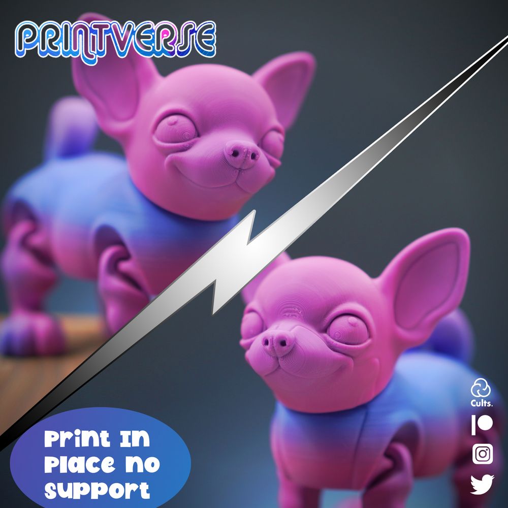 图片[3]-吉娃娃犬-3D合纵社-3D打印模型STL格式3mf格式免费下载！