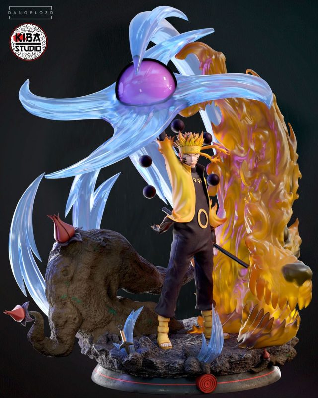 【火影忍者】鸣人-3D合纵社-3D打印模型STL格式3mf格式免费下载！