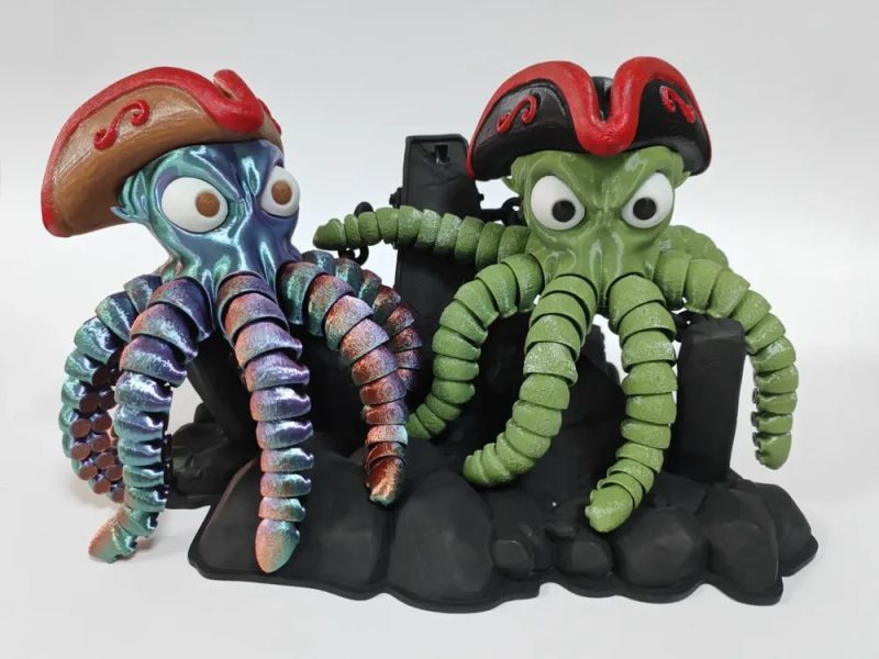 章鱼船长-3D合纵社-3D打印模型STL格式3mf格式免费下载！