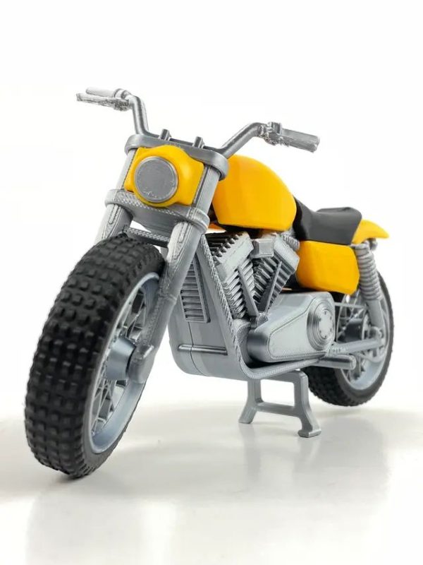 HD Scrambler摩托车-3D合纵社-3D打印模型STL格式3mf格式免费下载！