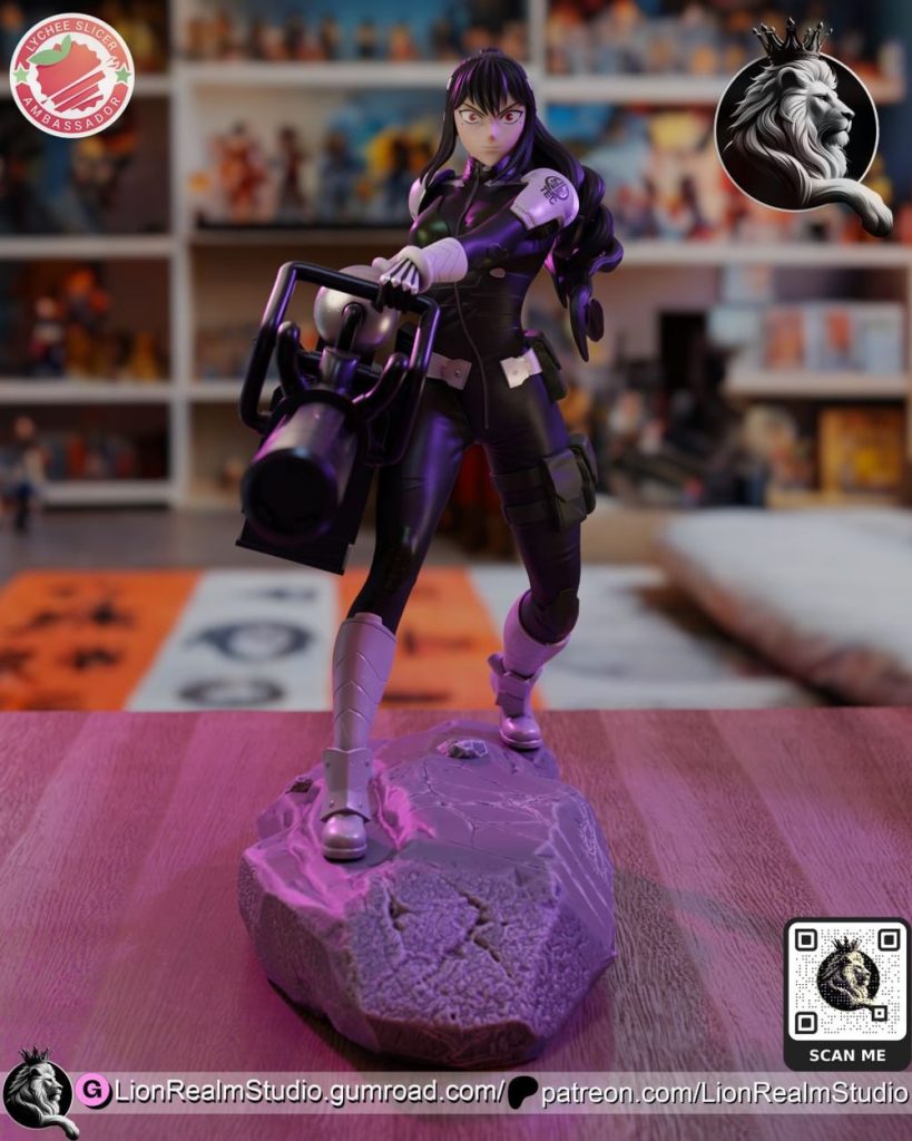 图片[3]-【怪兽8号】亚白米娜-3D合纵社-3D打印模型STL格式3mf格式免费下载！