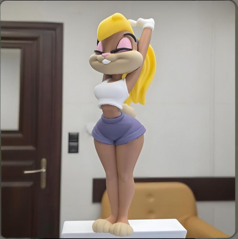 健美罗拉兔-3D合纵社-3D打印模型STL格式3mf格式免费下载！