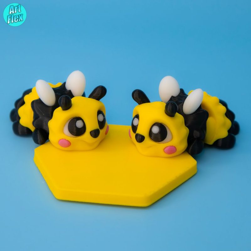 蜜蜂-3D合纵社-3D打印模型STL格式3mf格式免费下载!