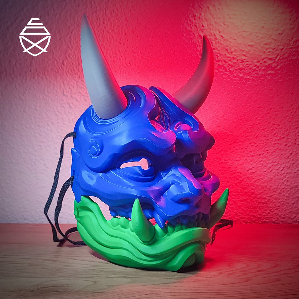 鬼面具-3D合纵社-3D打印模型STL格式3mf格式免费下载！