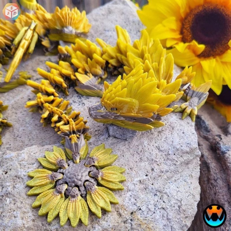 葵花龙-3D合纵社-3D打印模型STL格式3mf格式免费下载！