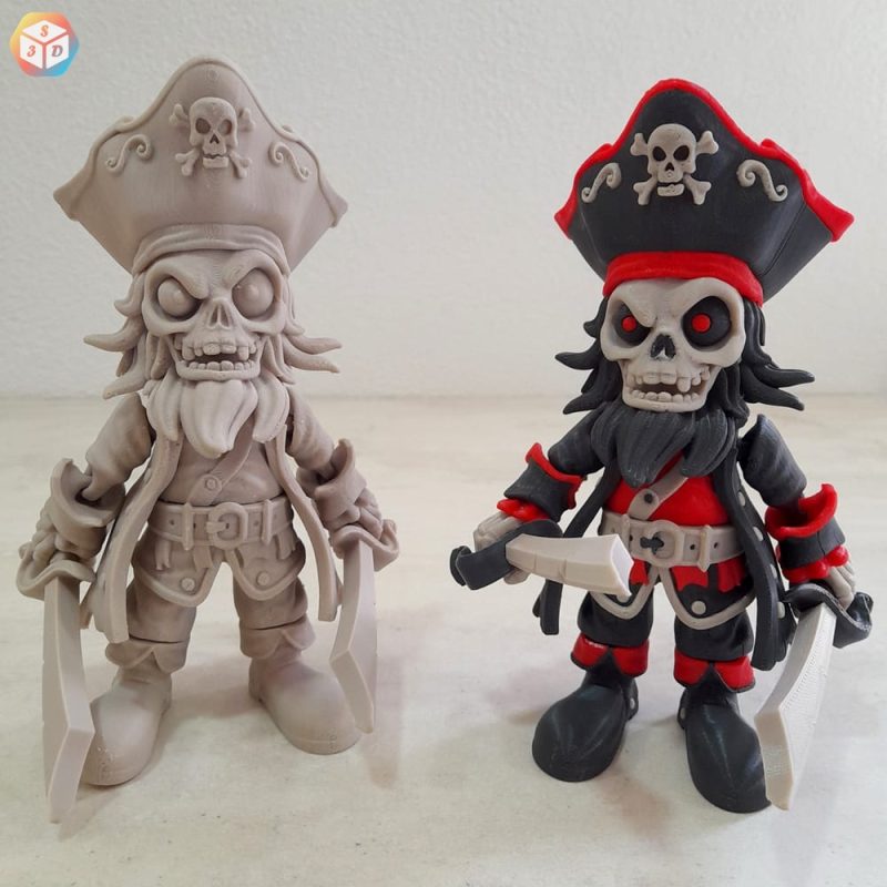 双刀海盗-3D合纵社-3D打印模型STL格式3mf格式免费下载！