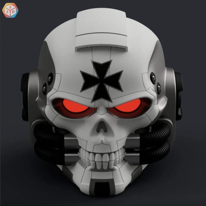 战锤40k星际战士牧师头盔-3D合纵社-3D打印模型STL格式3mf格式免费下载！