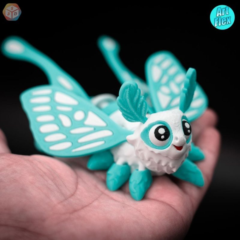 月形天蛾-3D合纵社-3D打印模型STL格式3mf格式免费下载！